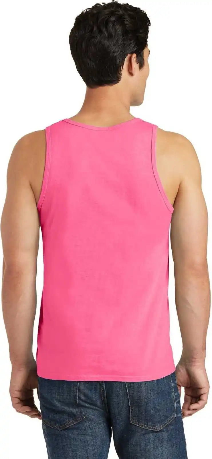 Port &amp; Company Pc099tt Beach Wash Garment-dyed Tank - Neon Pink