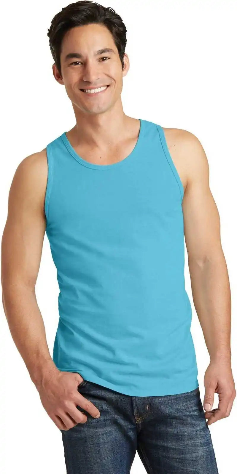 Port &amp; Company Pc099tt Beach Wash Garment-dyed Tank - Tidal Wave