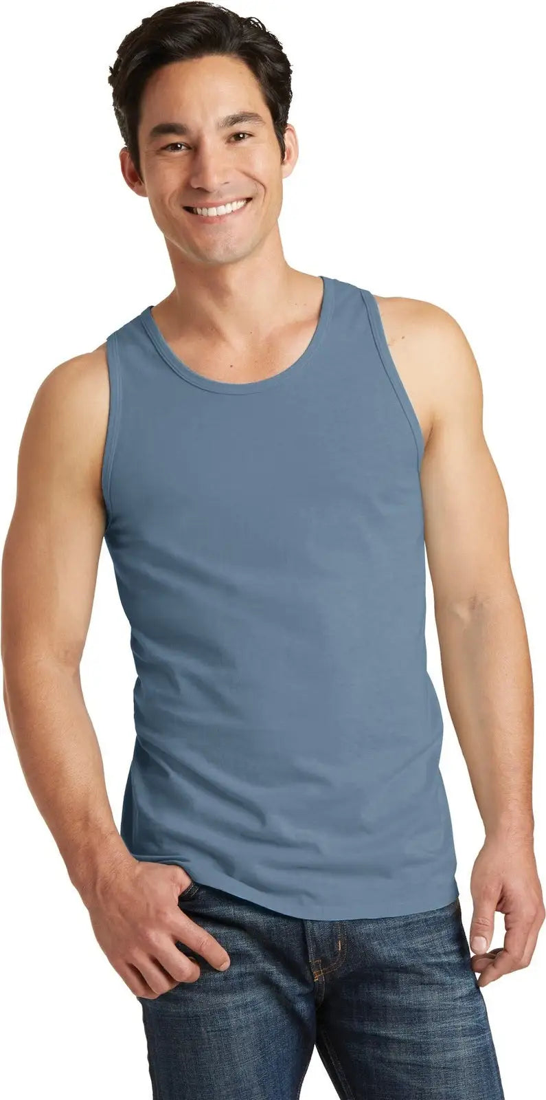 Port & Company Pc099tt co Beach Wash Garment-dyed Tank - Denim Blue - Adult s