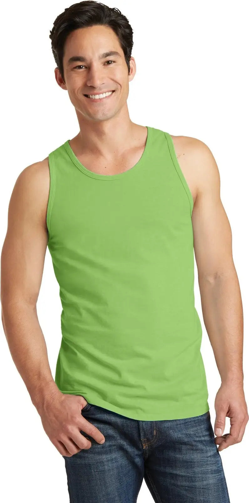 Port & Company Pc099tt co Beach Wash Garment-dyed Tank - Limeade - Adult s