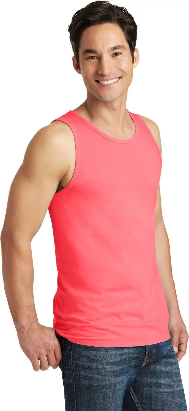 Port & Company Pc099tt co Beach Wash Garment-dyed Tank - Neon Coral