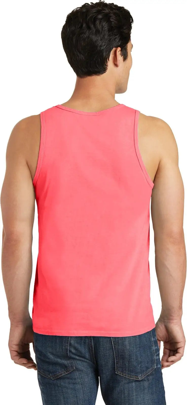 Port & Company Pc099tt co Beach Wash Garment-dyed Tank - Neon Coral