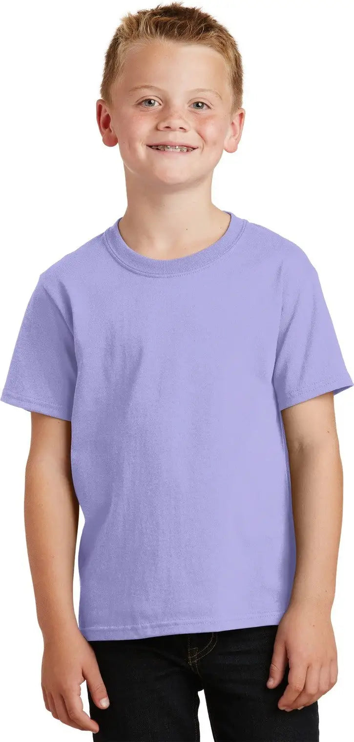Port & Company Pc099y co Youth Beach Wash Garment-dyed Tee - Amethyst - Xs