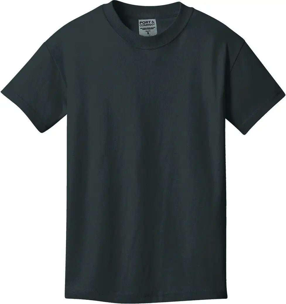 Port & Company Pc099y co Youth Beach Wash Garment-dyed Tee - Black