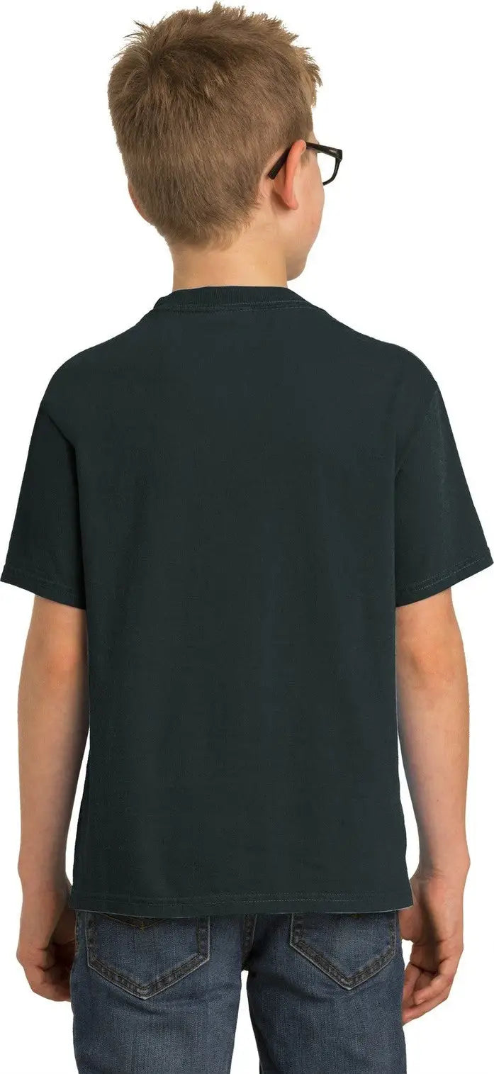 Port & Company Pc099y co Youth Beach Wash Garment-dyed Tee - Black