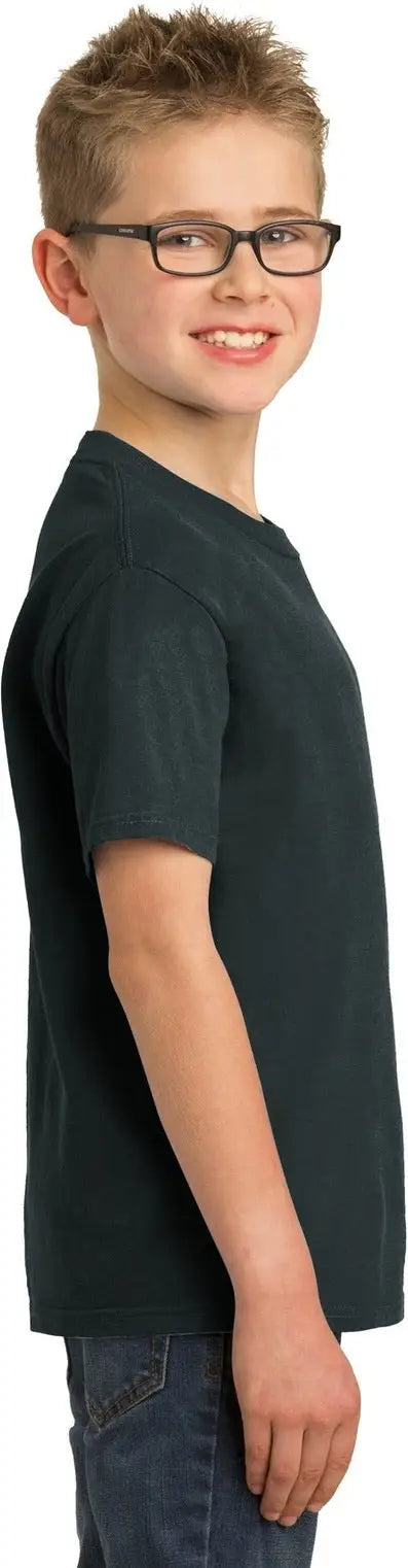 Port & Company Pc099y co Youth Beach Wash Garment-dyed Tee - Black