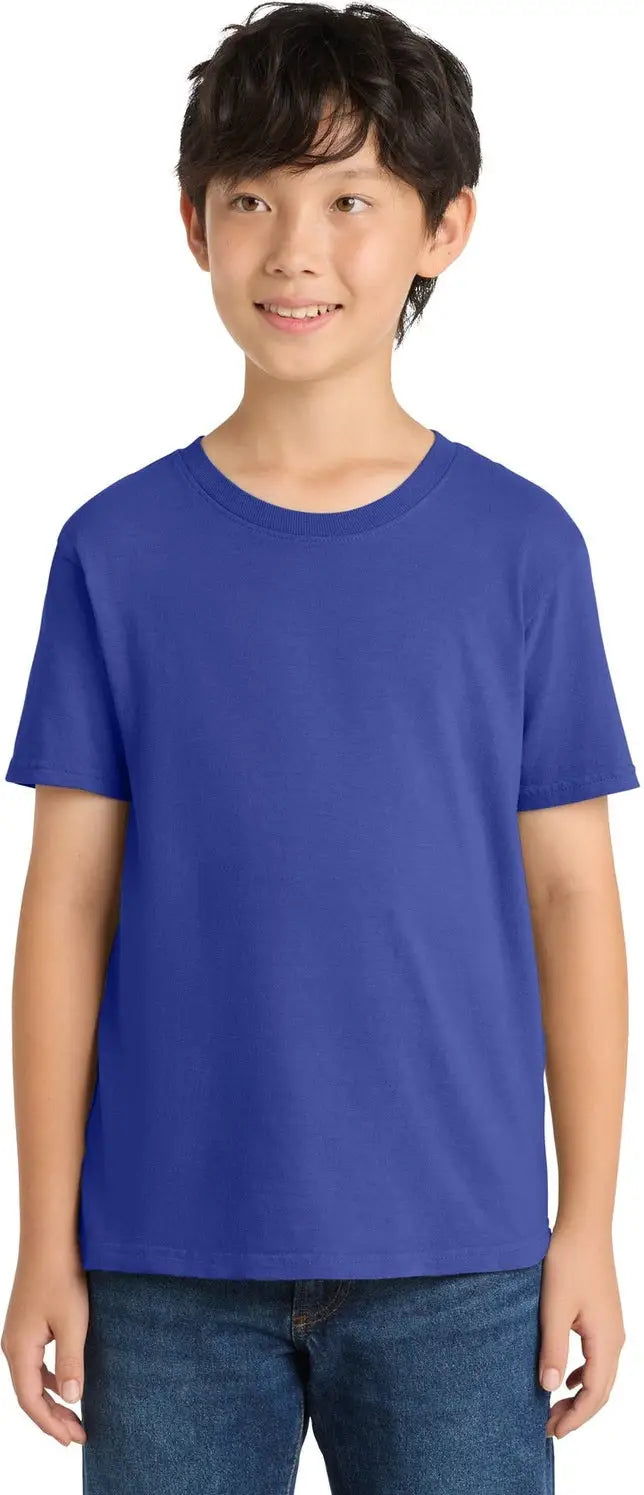 Port & Company Pc099y co Youth Beach Wash Garment-dyed Tee - Blue Iris - Xs