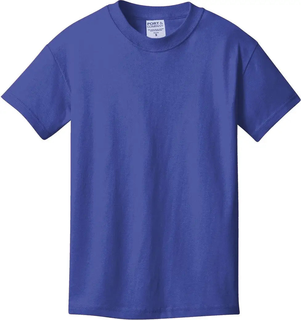 Port & Company Pc099y co Youth Beach Wash Garment-dyed Tee - Blue Iris