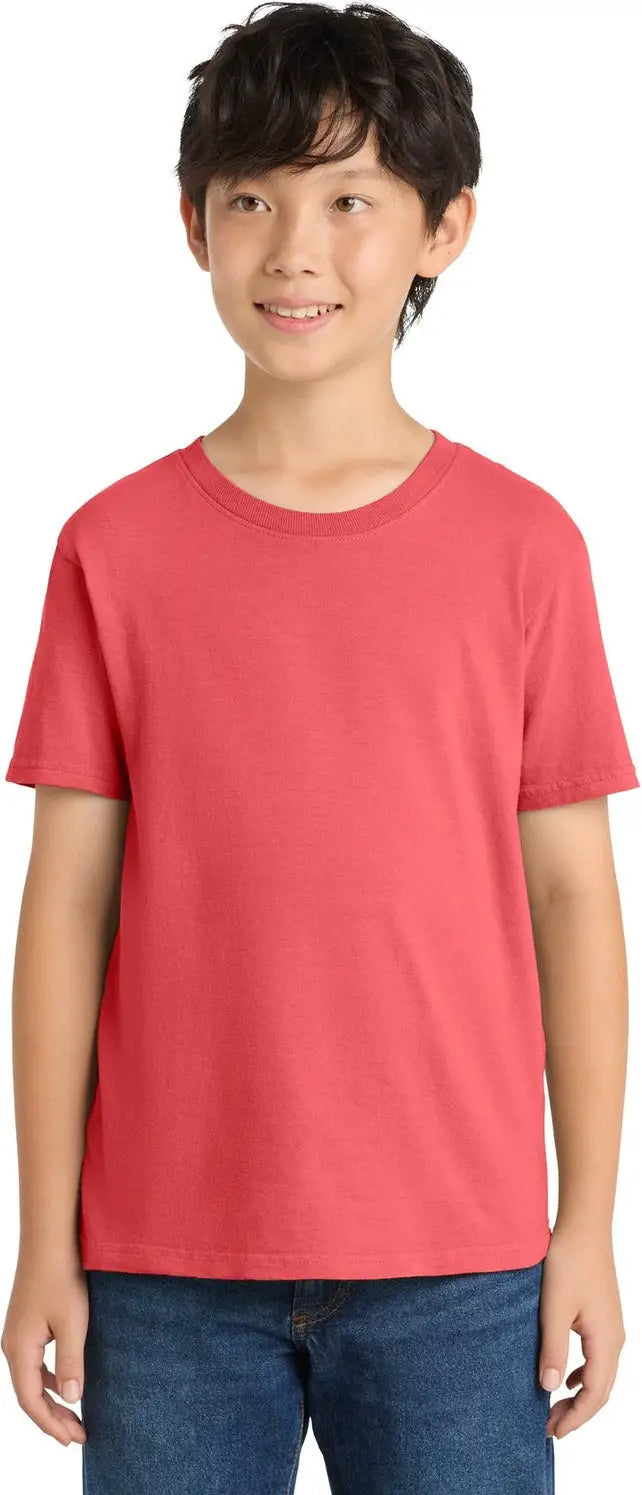 Port & Company Pc099y co Youth Beach Wash Garment-dyed Tee - Fruit Punch - Xs