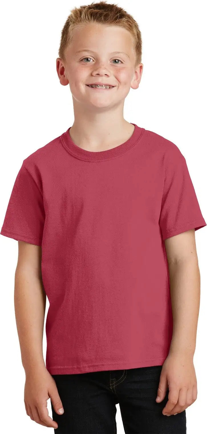 Port & Company Pc099y co Youth Beach Wash Garment-dyed Tee - Merlot - Xs