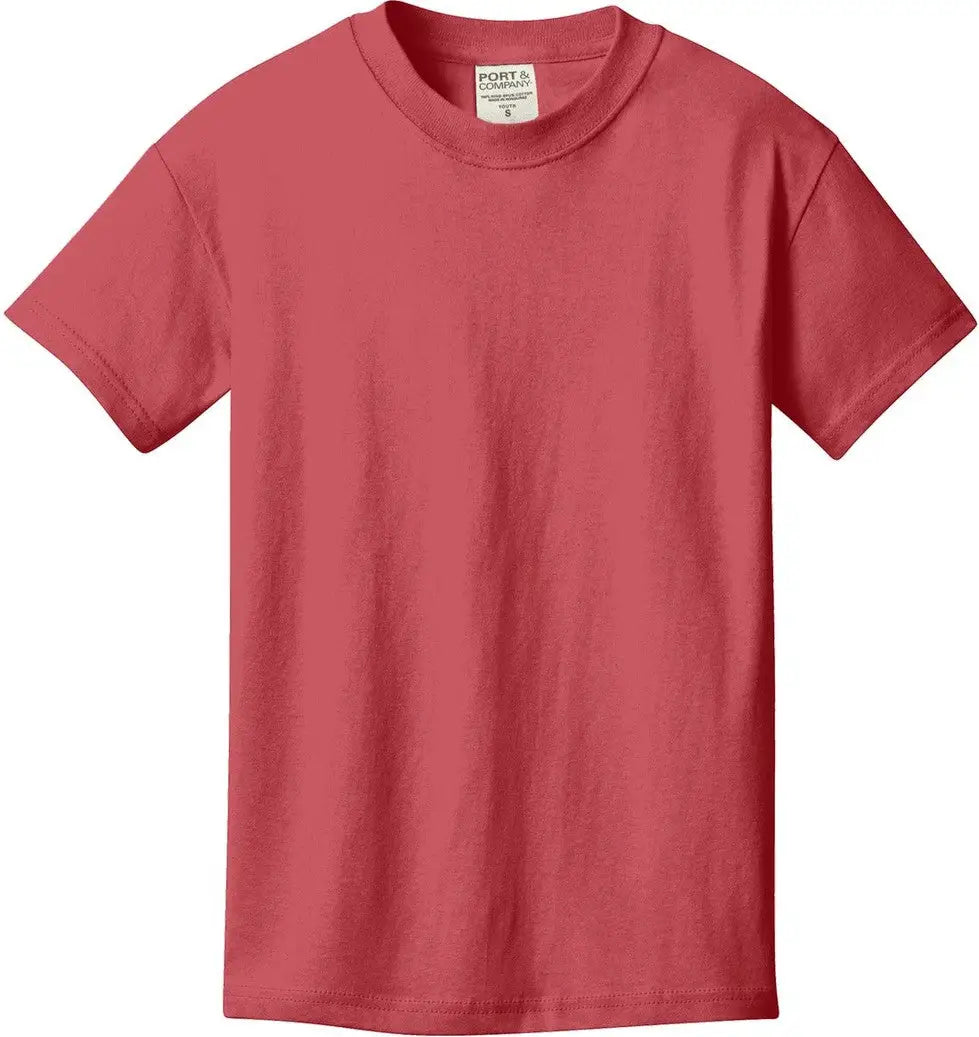 Port & Company Pc099y co Youth Beach Wash Garment-dyed Tee - Merlot