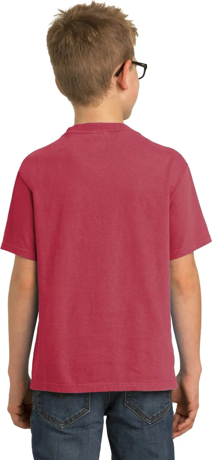 Port & Company Pc099y co Youth Beach Wash Garment-dyed Tee - Merlot