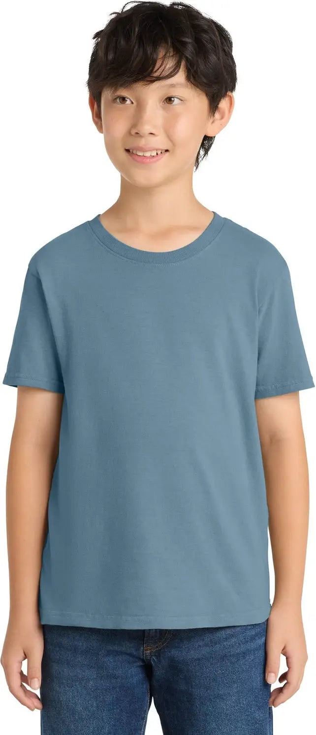 Port & Company Pc099y co Youth Beach Wash Garment-dyed Tee - Mist - Xs