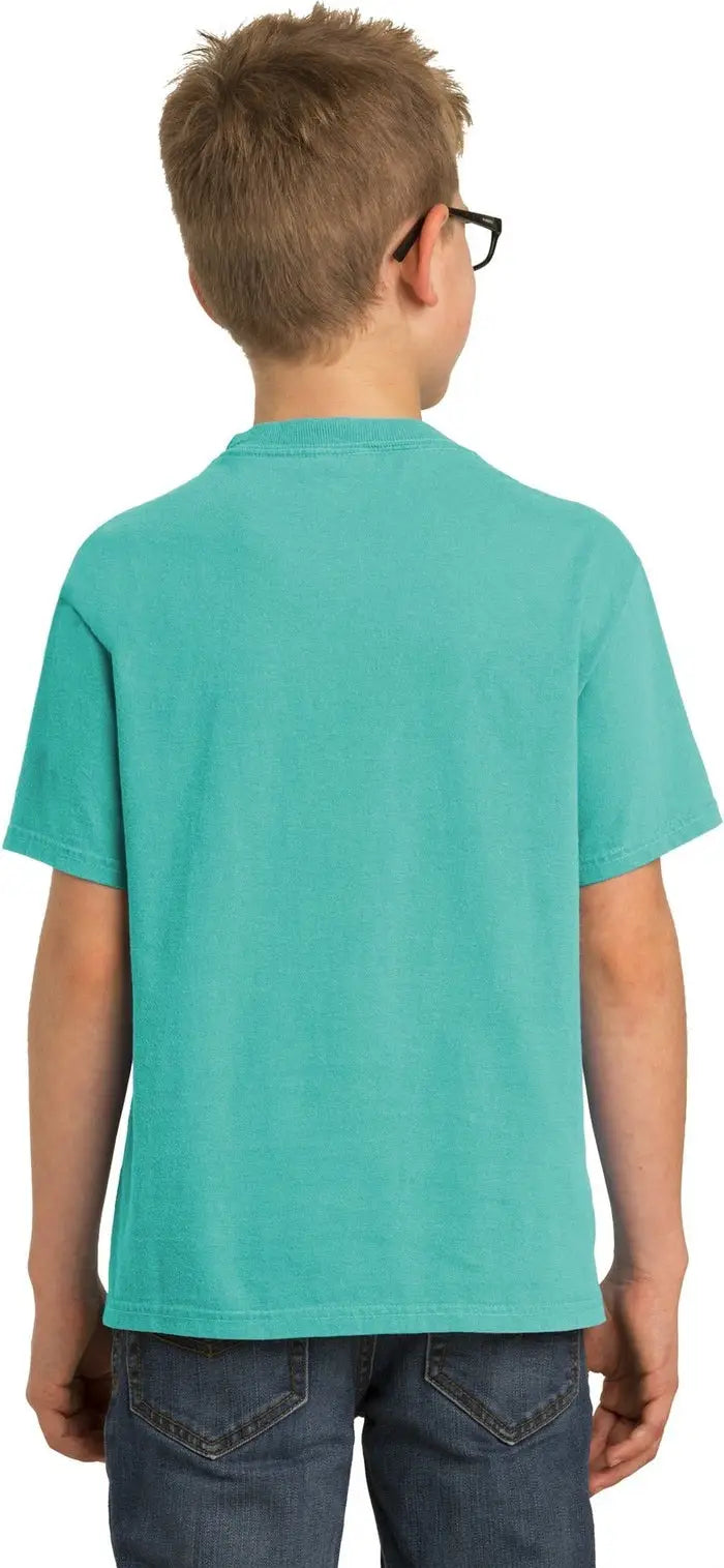Port & Company Pc099y co Youth Beach Wash Garment-dyed Tee - Peacock
