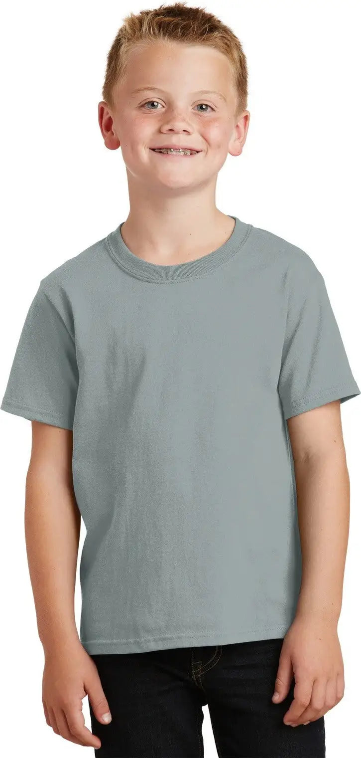 Port & Company Pc099y co Youth Beach Wash Garment-dyed Tee - Pewter - Xs