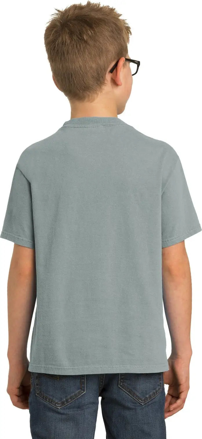 Port & Company Pc099y co Youth Beach Wash Garment-dyed Tee - Pewter