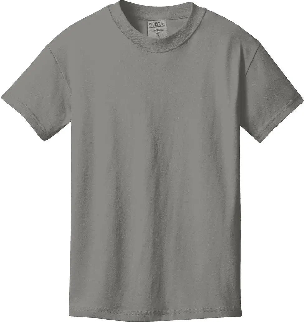 Port & Company Pc099y co Youth Beach Wash Garment-dyed Tee - Pewter