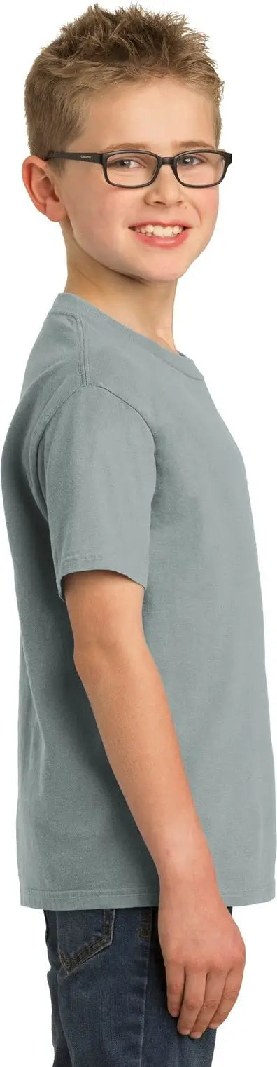 Port & Company Pc099y co Youth Beach Wash Garment-dyed Tee - Pewter