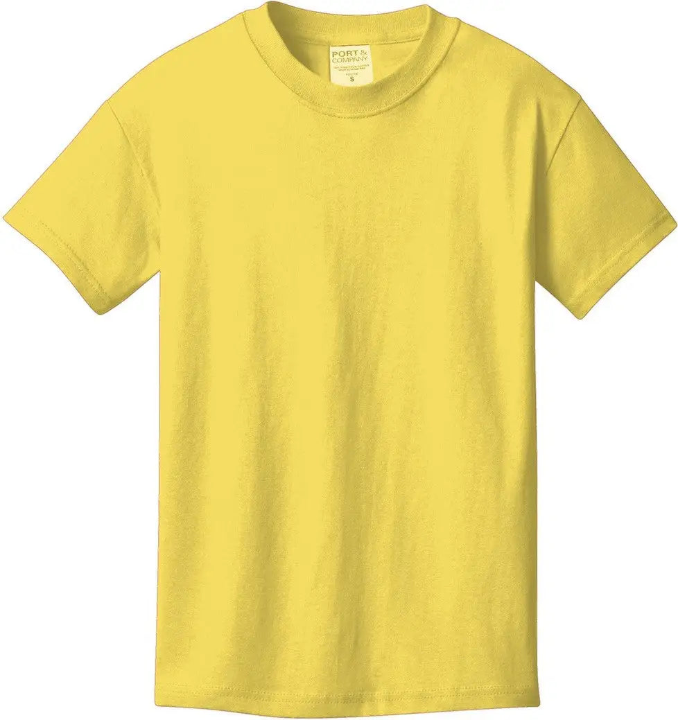 Port & Company Pc099y co Youth Beach Wash Garment-dyed Tee - Popcorn
