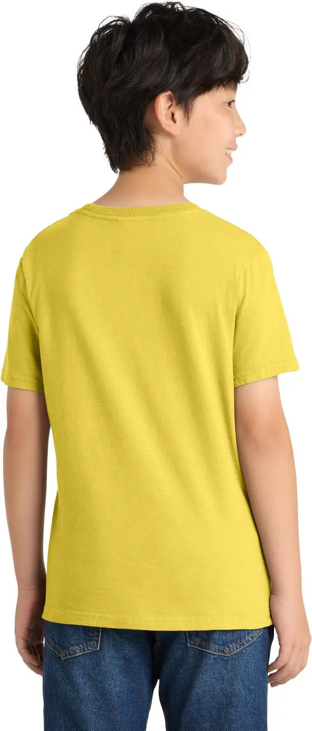 Port & Company Pc099y co Youth Beach Wash Garment-dyed Tee - Popcorn
