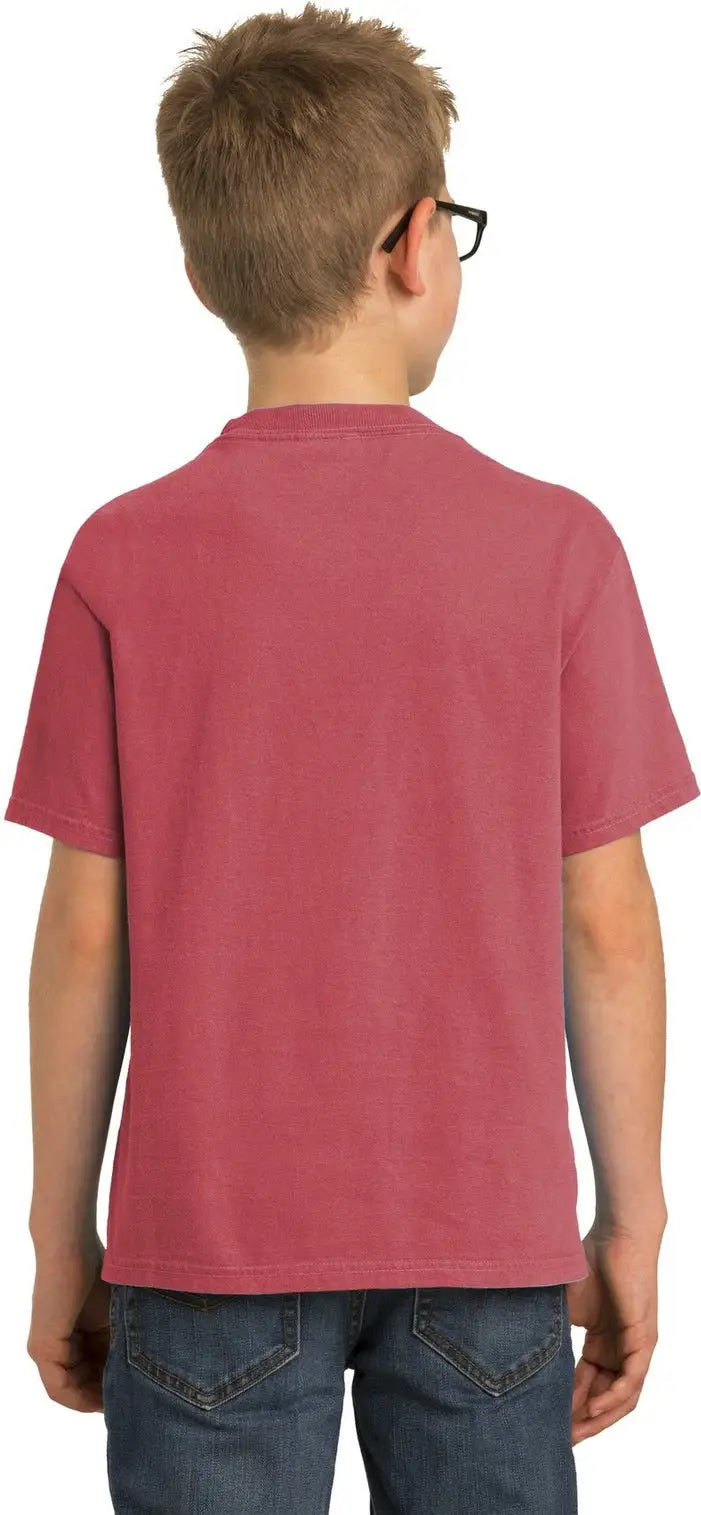 Port & Company Pc099y co Youth Beach Wash Garment-dyed Tee - Red Rock