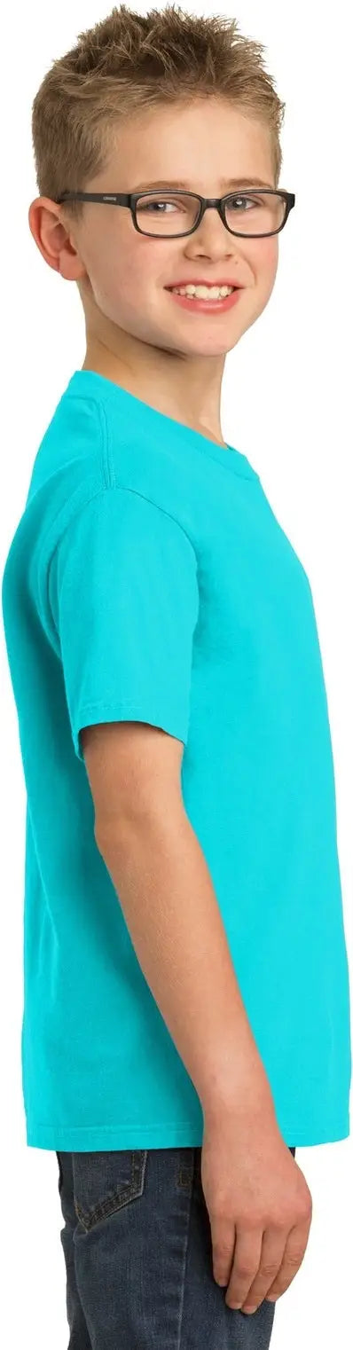 Port & Company Pc099y co Youth Beach Wash Garment-dyed Tee - Tidal Wave