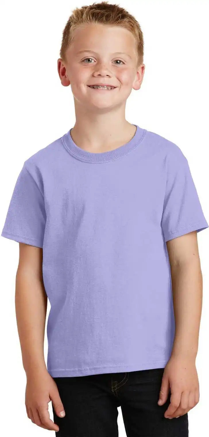 Port & Company Pc099y Youth Beach Wash Garment-dyed Tee - Amethyst