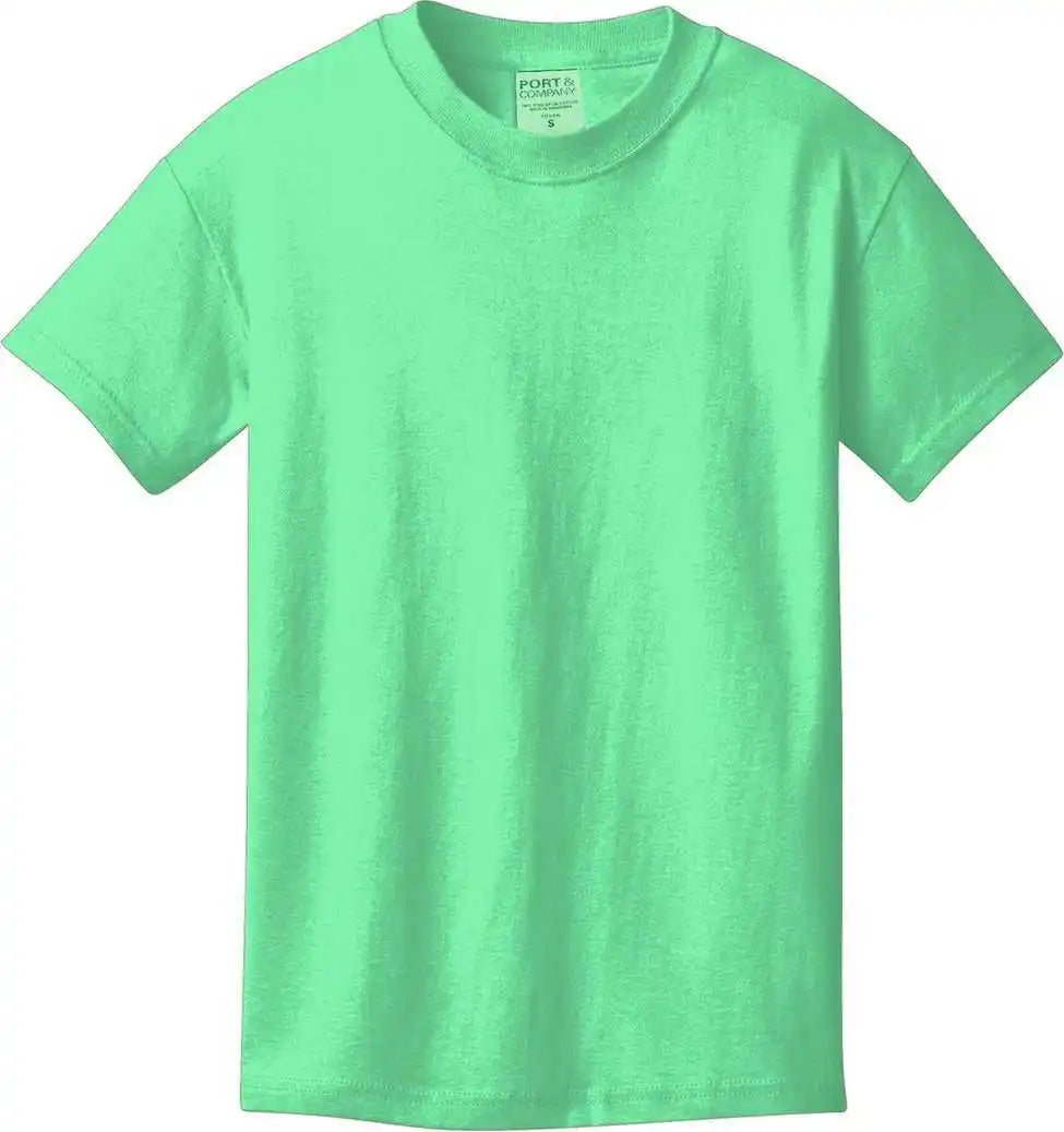Port & Company Pc099y Youth Beach Wash Garment Dyed Tee Jadeite