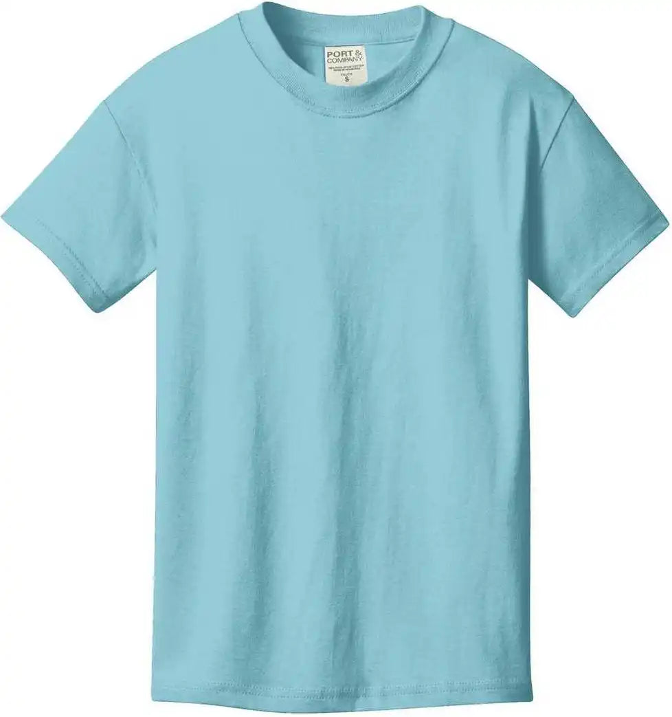 Port & Company Pc099y Youth Beach Wash Garment-dyed Tee - Mist