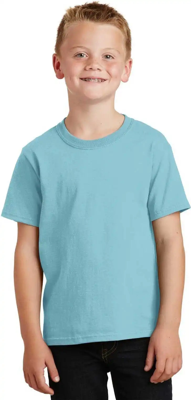 Port & Company Pc099y Youth Beach Wash Garment-dyed Tee - Mist