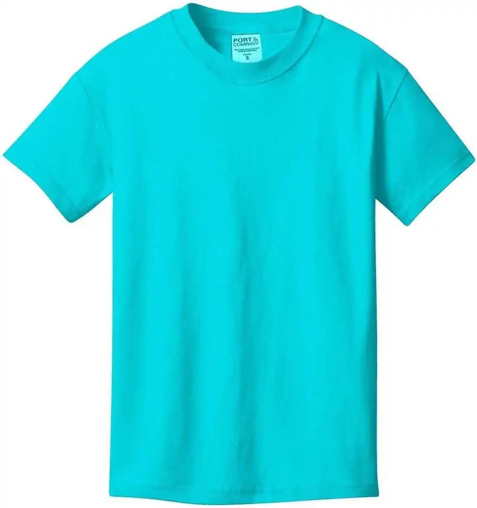 Port & Company Pc099y Youth Beach Wash Garment-dyed Tee - Tidal Wave