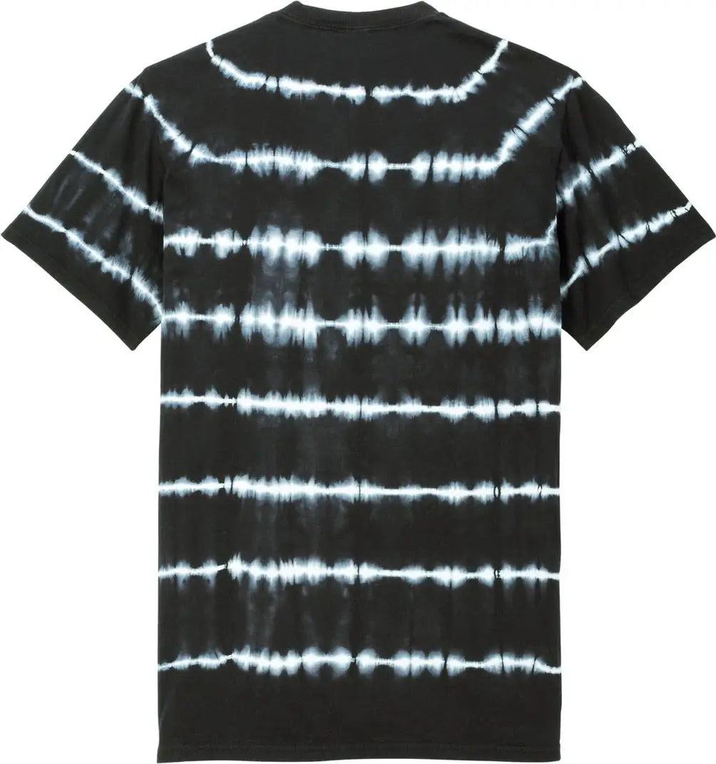 Port & Company Pc142 co Allover Stripe Tie-dye Tee - Black White - Black/ / Adult s