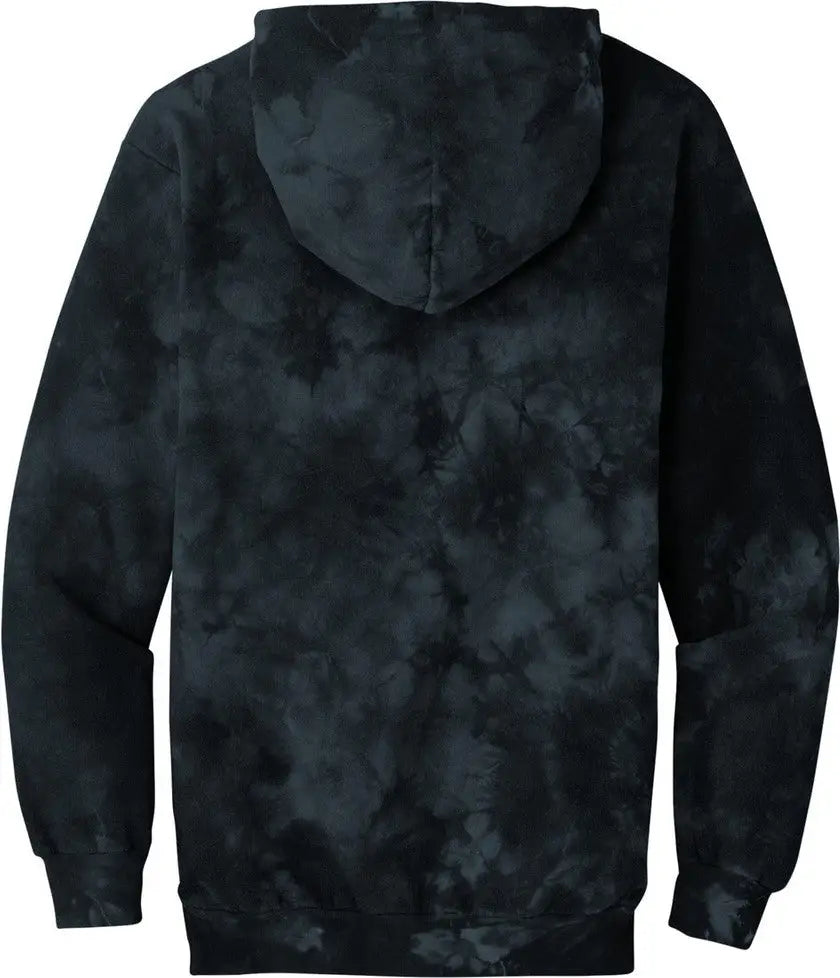 Port & Company Pc144 co Crystal Tie-dye Pullover Hoodie - Black