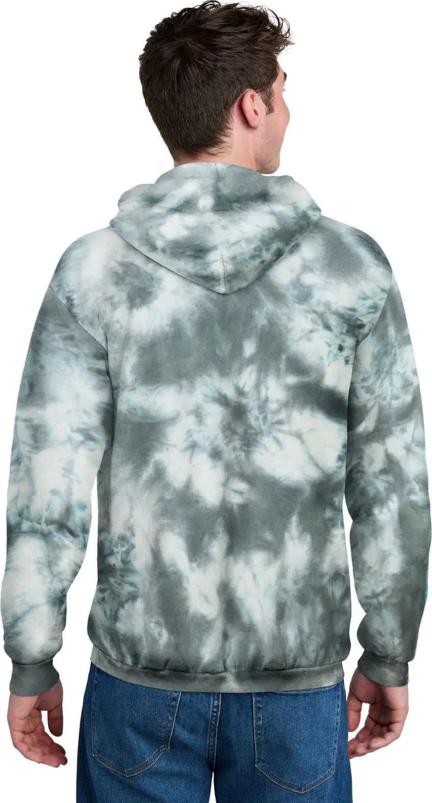 Port & Company Pc144 co Crystal Tie-dye Pullover Hoodie - Gray