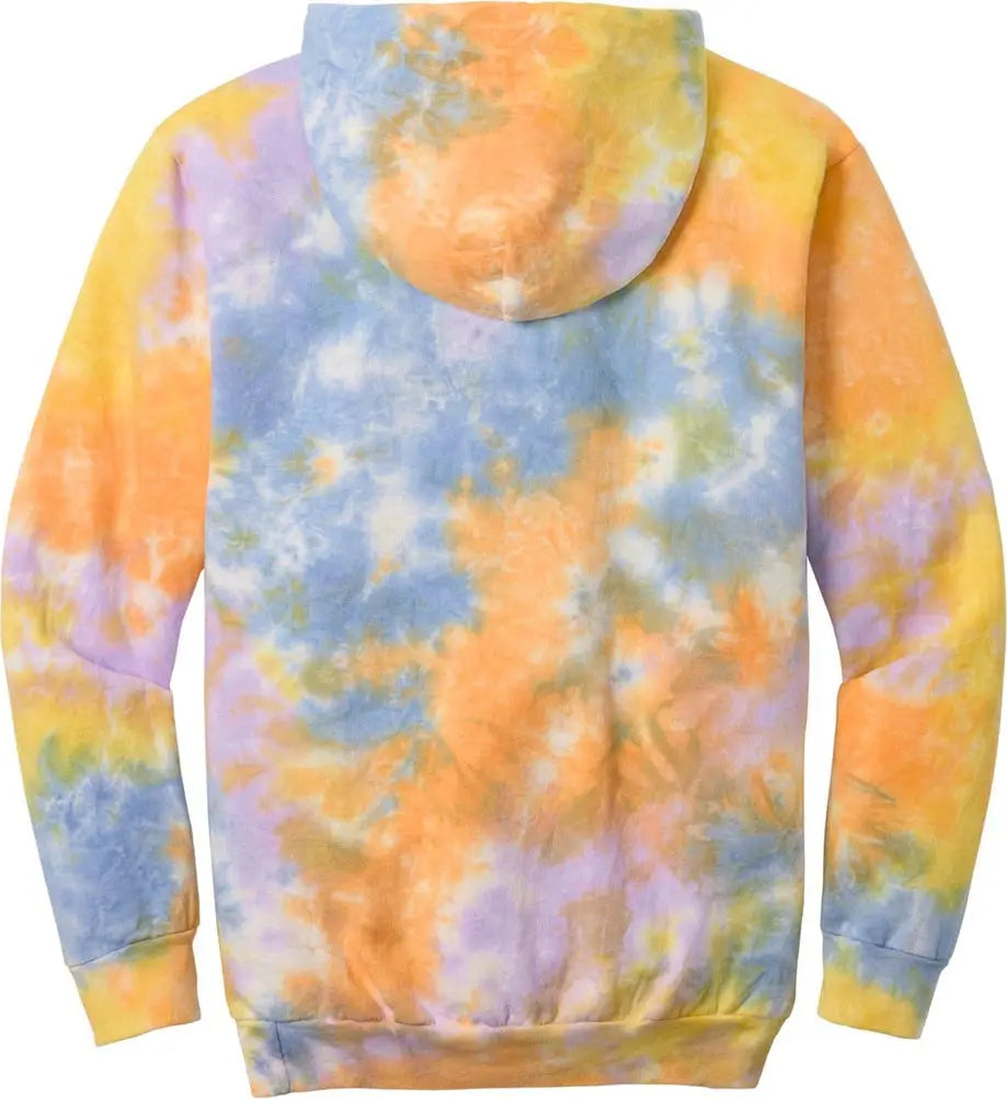 Port & Company Pc144 co Crystal Tie-dye Pullover Hoodie - Sherbet Colorburst