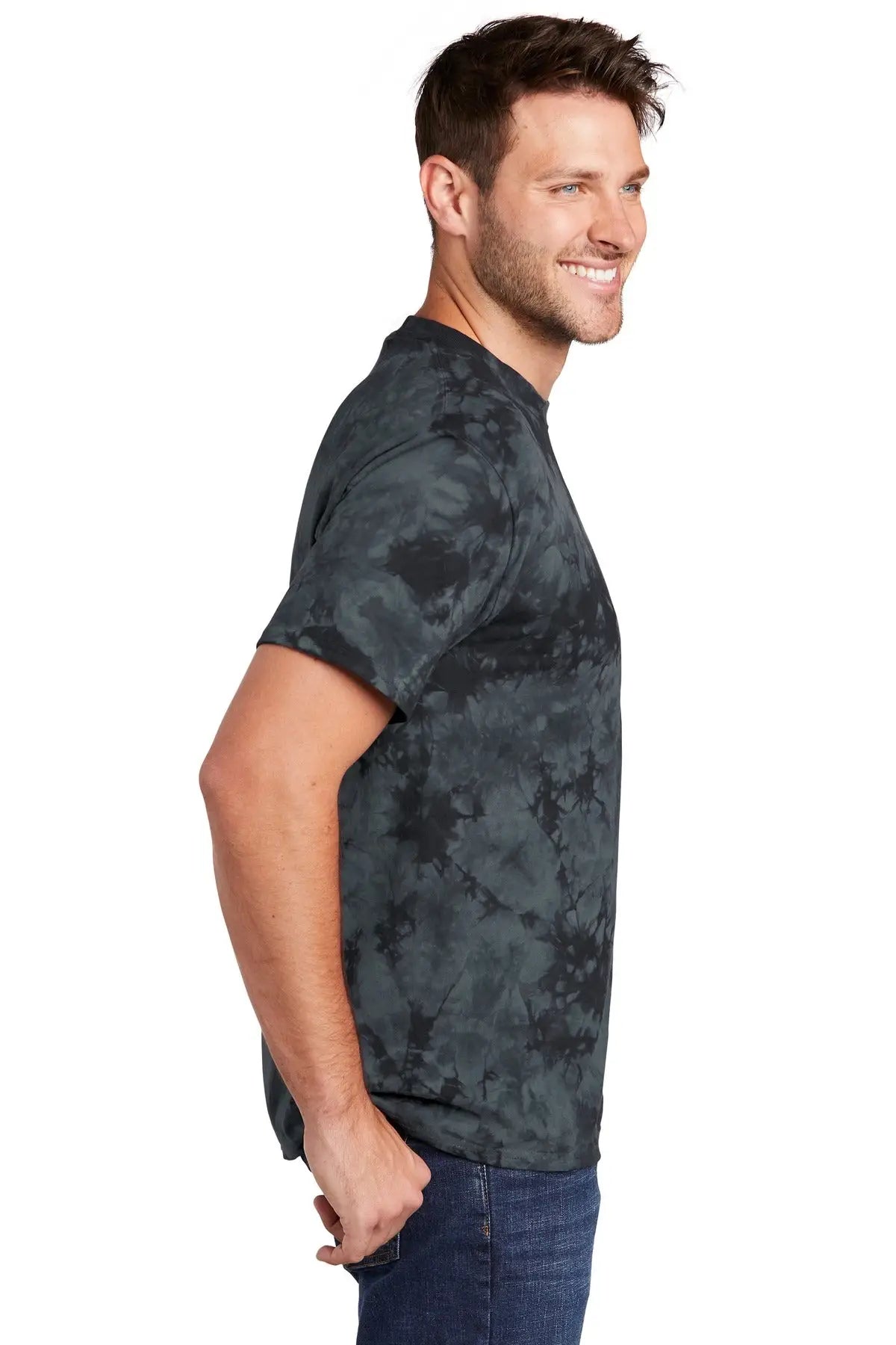 Port & Company Pc145 co Crystal Tie-dye Tee - Black
