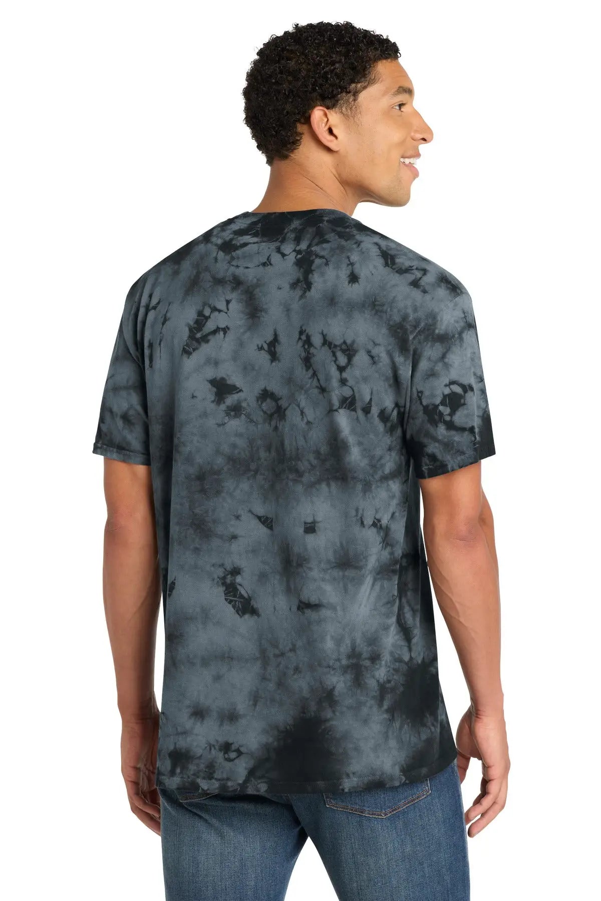 Port & Company Pc145 co Crystal Tie-dye Tee - Black