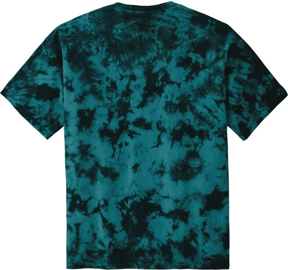 Port & Company Pc145 co Crystal Tie-dye Tee - Black Teal