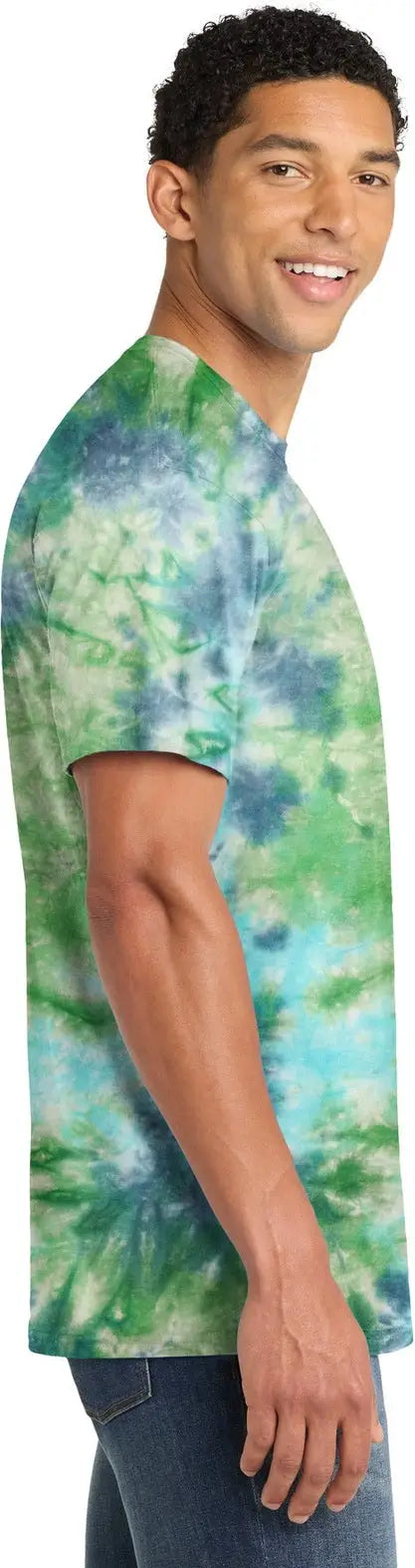 Port & Company Pc145 co Crystal Tie-dye Tee - Planet Earth Colorburst