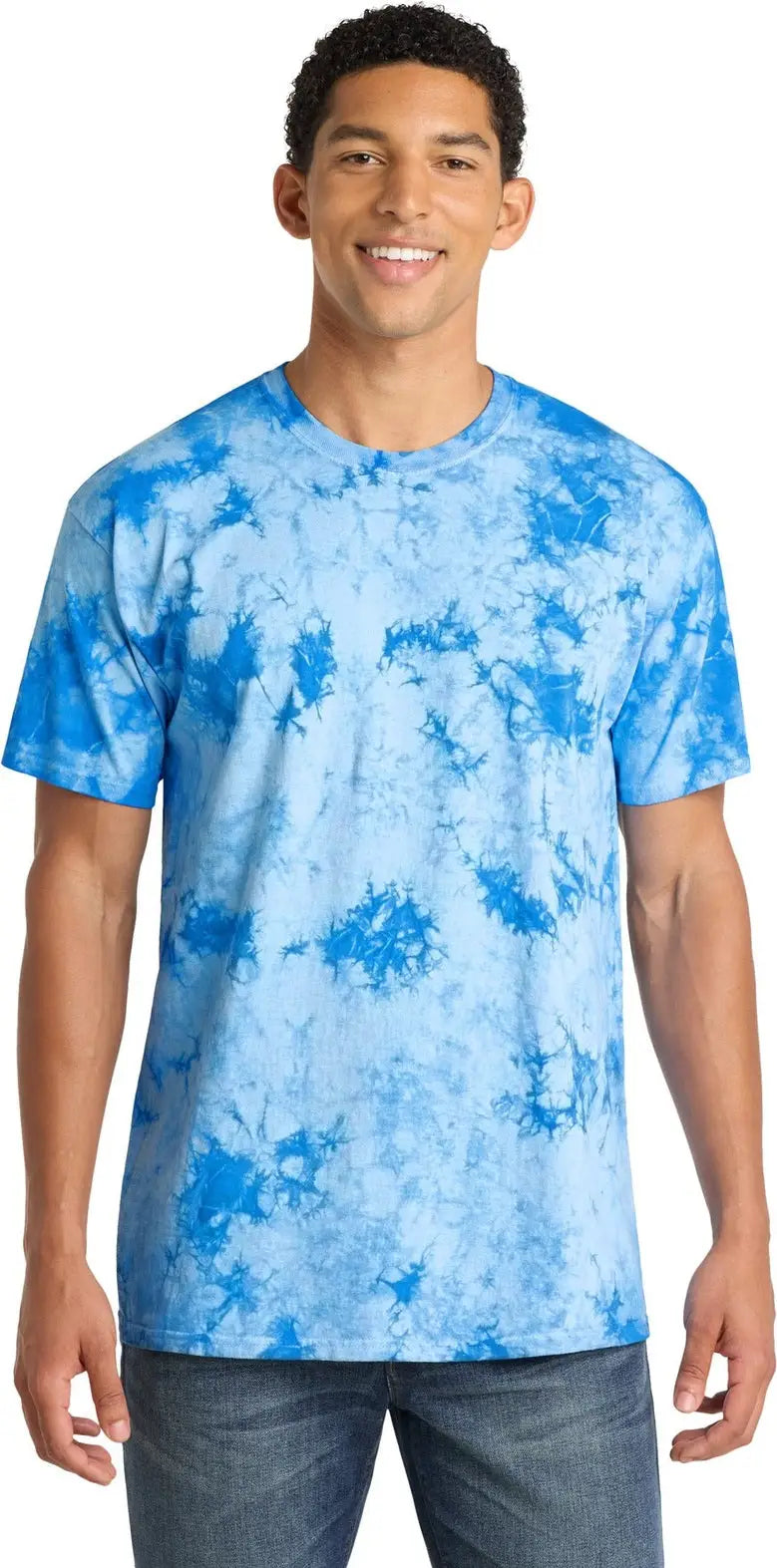 Port & Company Pc145 co Crystal Tie-dye Tee - Sky Blue