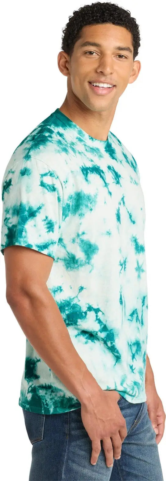 Port & Company Pc145 co Crystal Tie-dye Tee - Teal