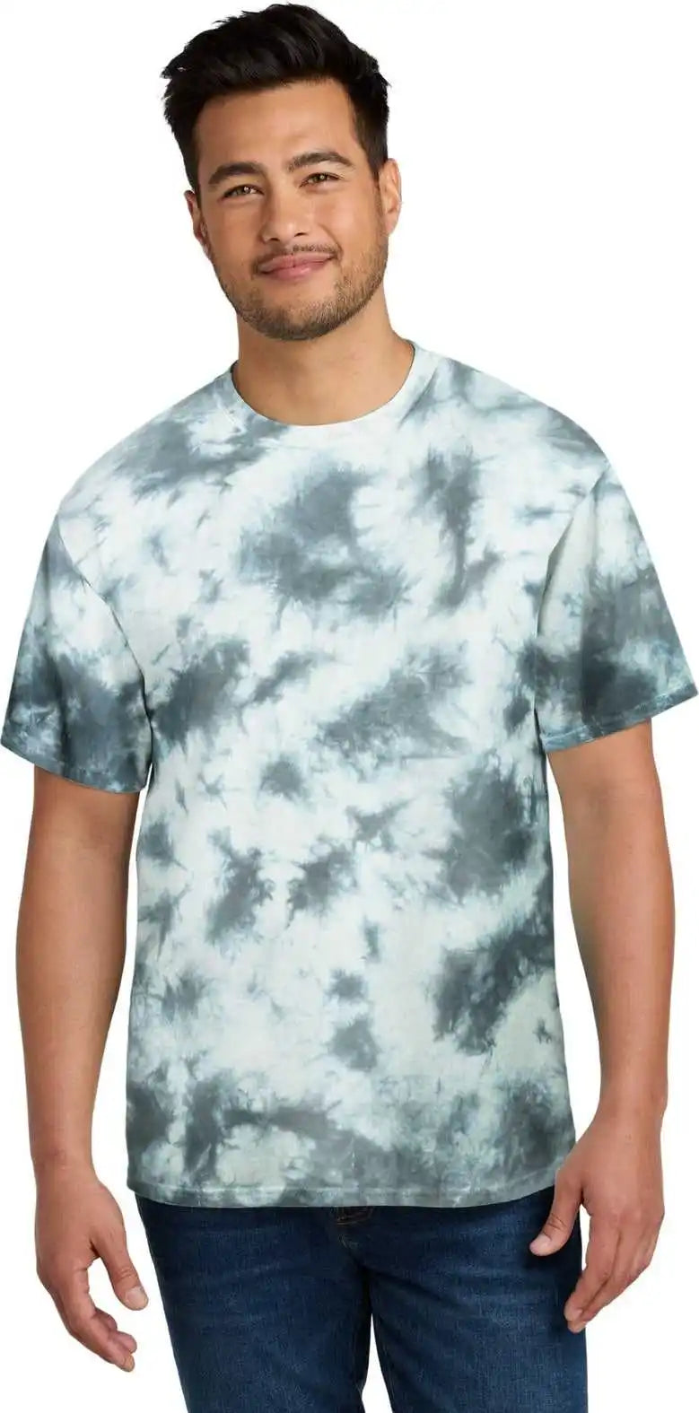 Port & Company Pc145 Crystal Tie-dye Tee - Grey