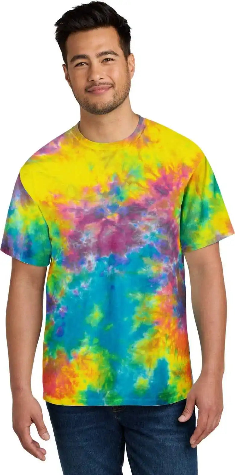 Port &amp; Company Pc145 Crystal Tie Dye Tee Jwltncbrst