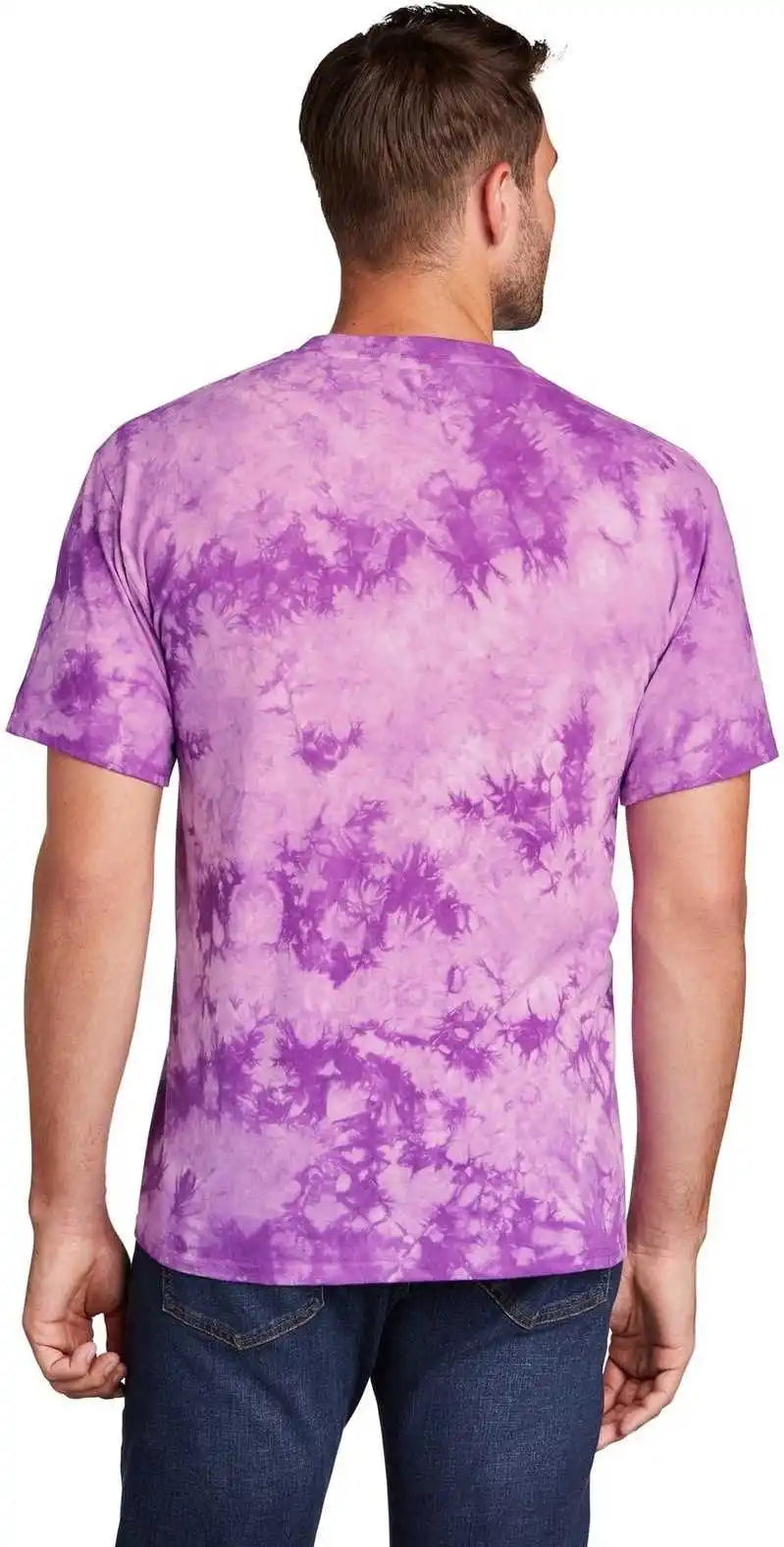 Port & Company Pc145 Crystal Tie Dye Tee Purple