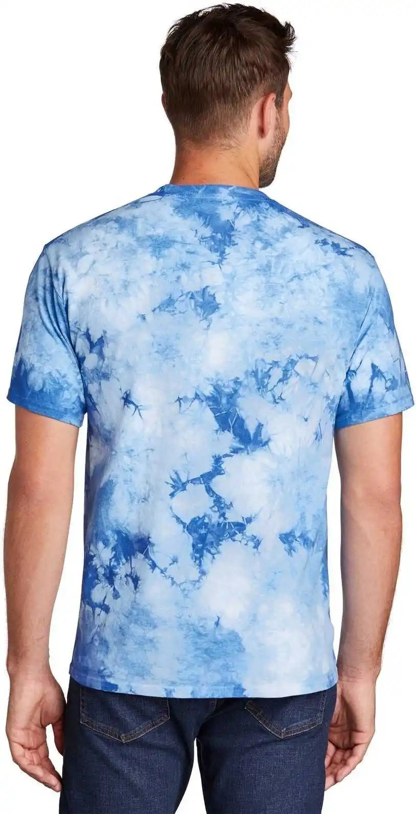 Port & Company Pc145 Crystal Tie-dye Tee - Sky Blue