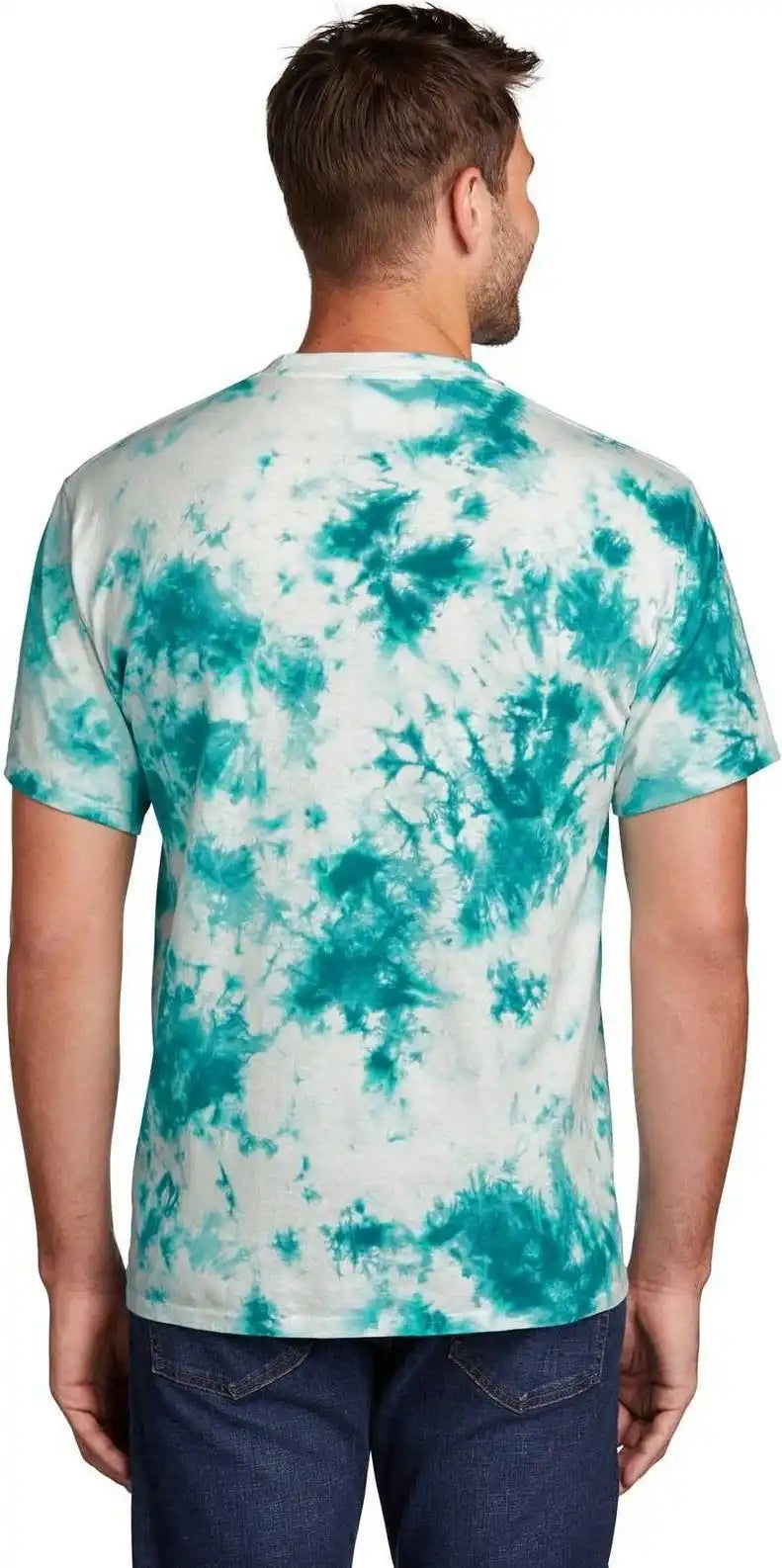 Port & Company Pc145 Crystal Tie Dye Tee Teal