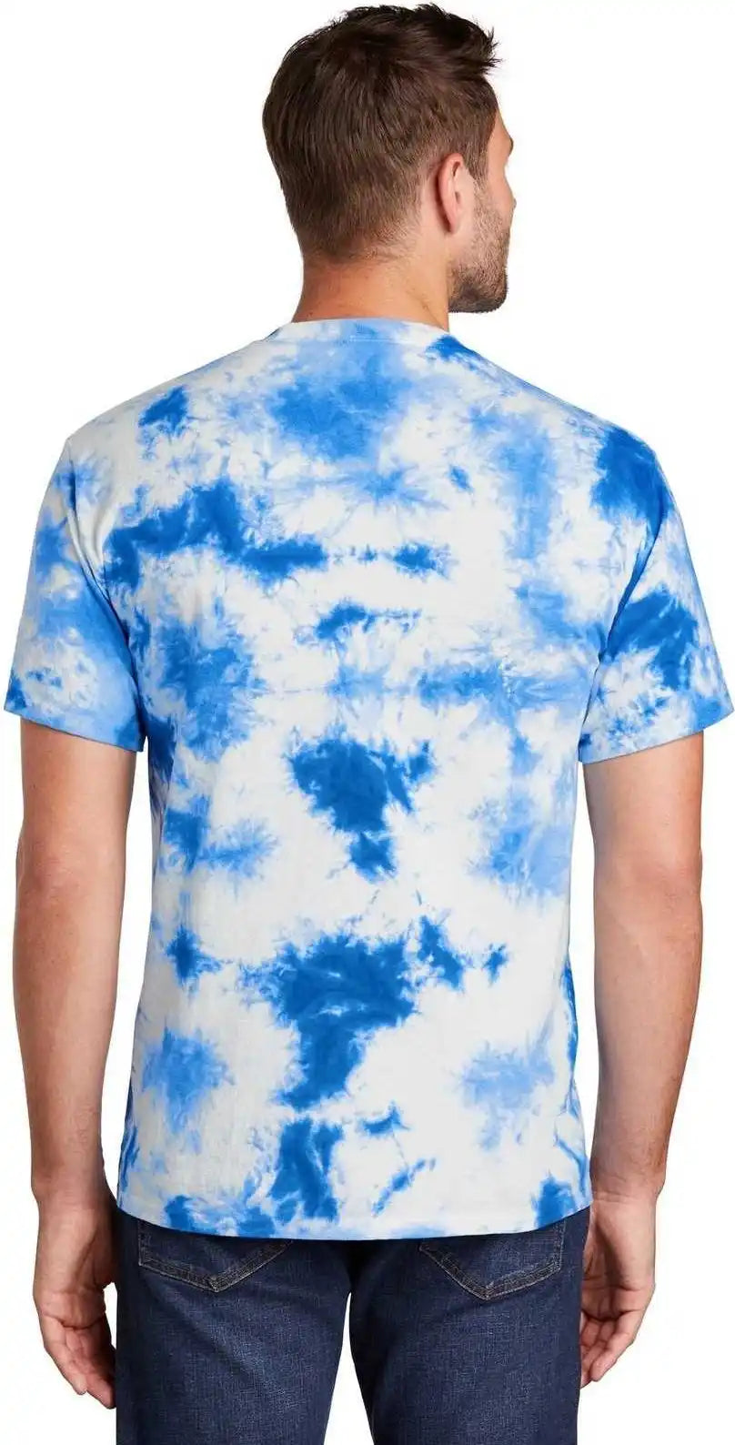 Port &amp; Company Pc145 Crystal Tie Dye Tee True Royal
