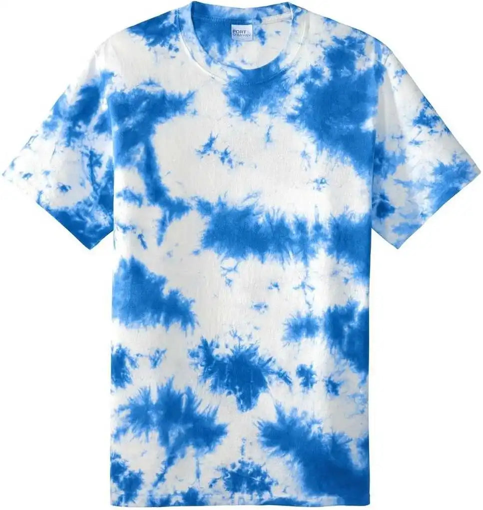 Port &amp; Company Pc145 Crystal Tie Dye Tee True Royal