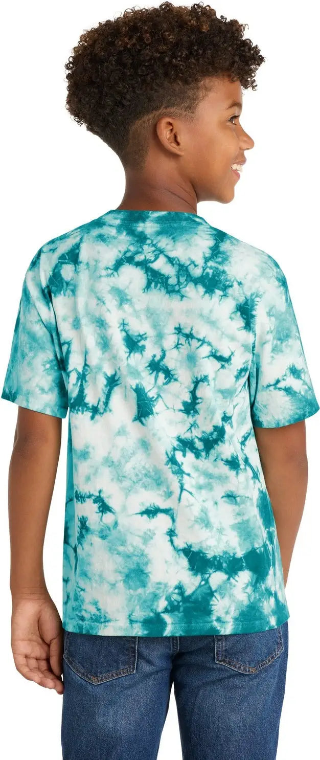 Port & Company Pc145y co Youth Crystal Tie-dye Tee - Teal
