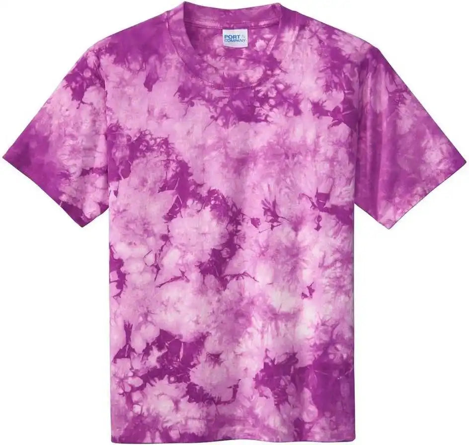 Port & Company Pc145y Youth Crystal Tie-dye Tee - Purple